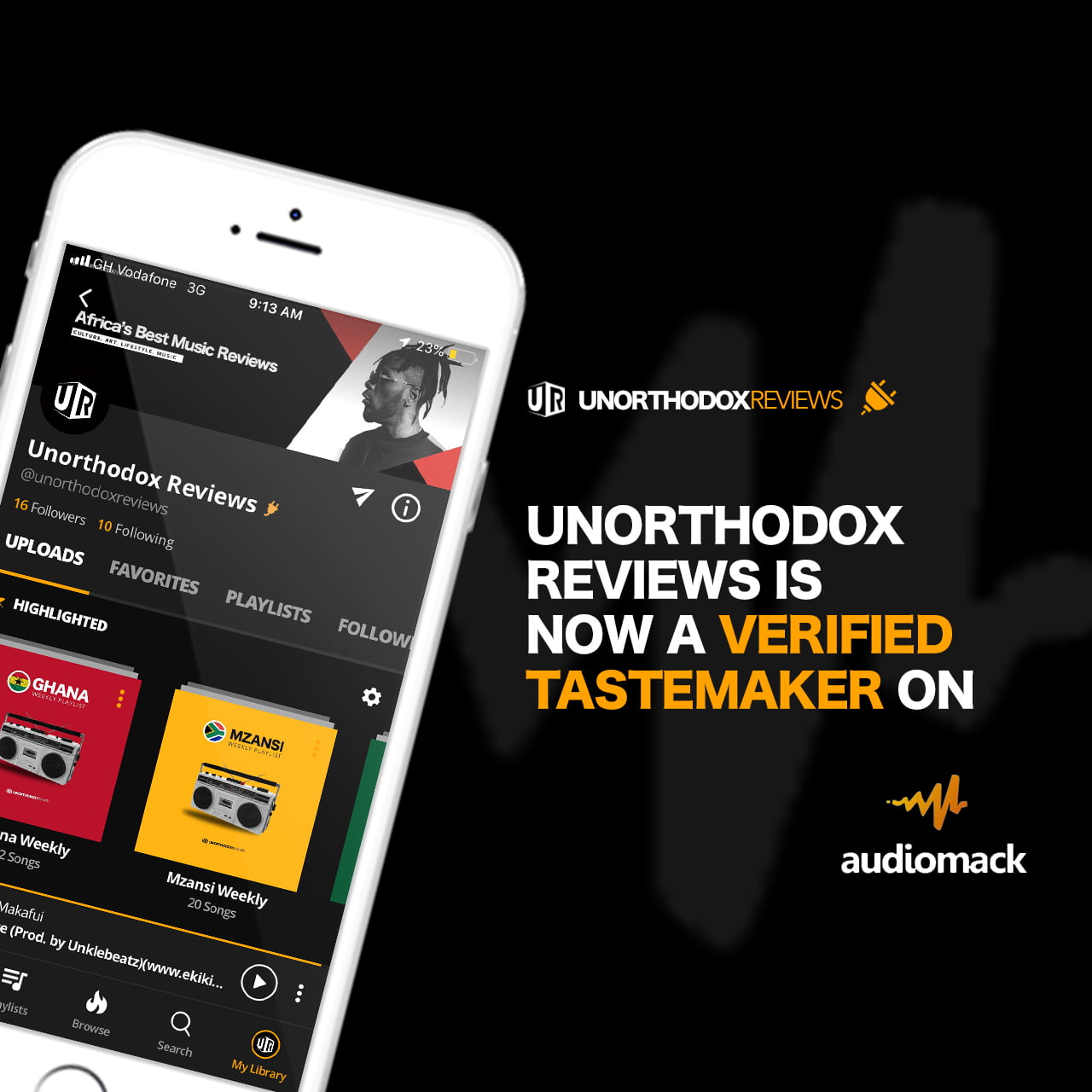 Unorthodox Reviews Audiomack Tastemaker