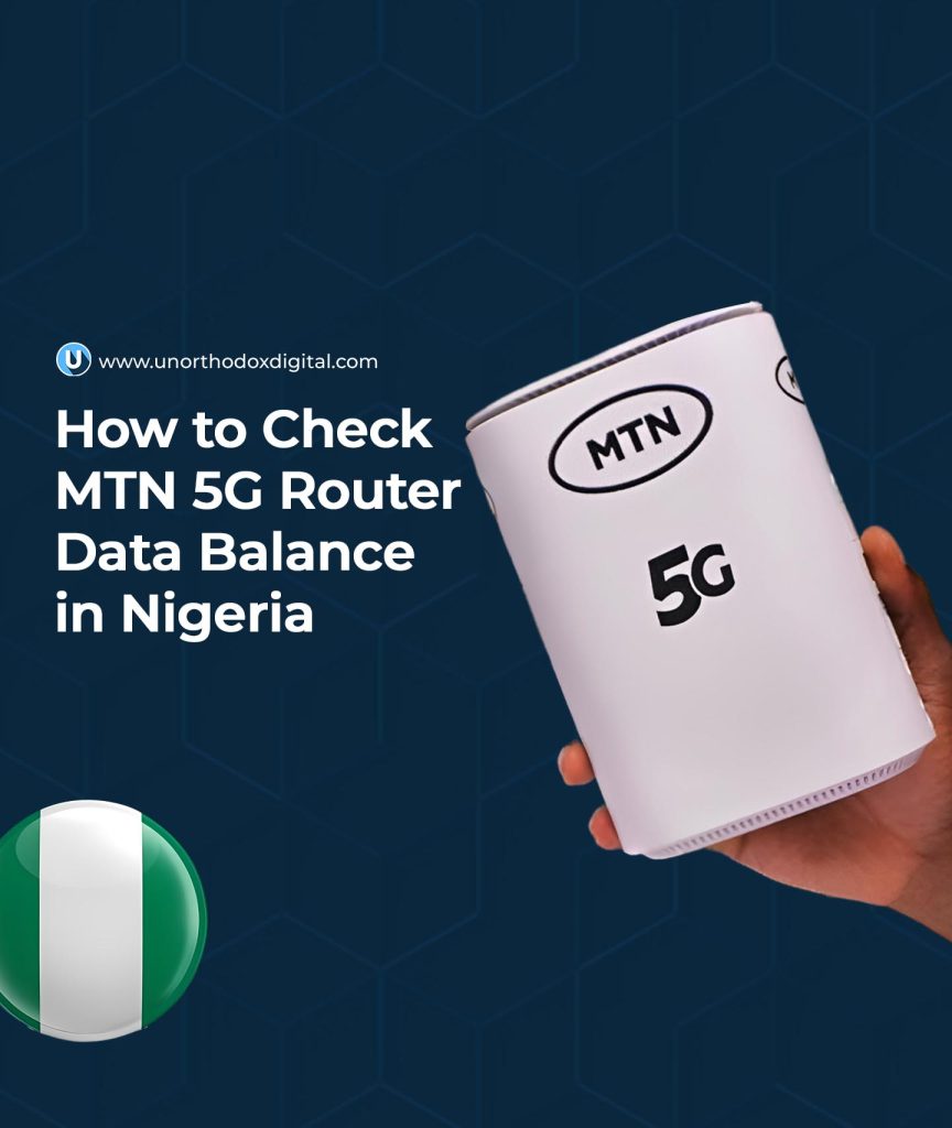 How to Check MTN 5G Router Data Balance in Nigeria